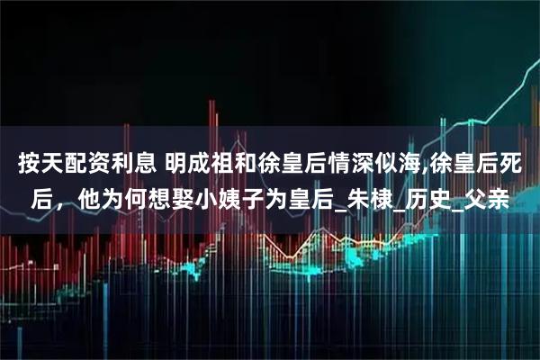 按天配资利息 明成祖和徐皇后情深似海,徐皇后死后，他为何想娶小姨子为皇后_朱棣_历史_父亲
