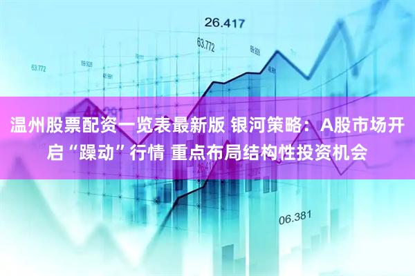 温州股票配资一览表最新版 银河策略：A股市场开启“躁动”行情 重点布局结构性投资机会